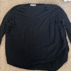Black sweater v neck